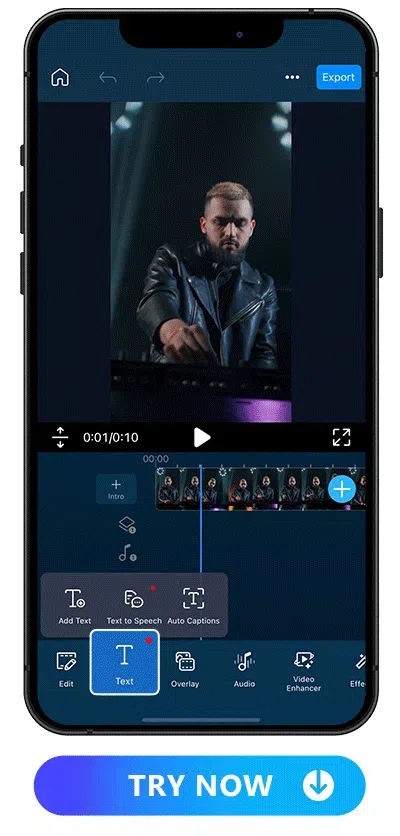 adjust the text in different styles with PowerDirector